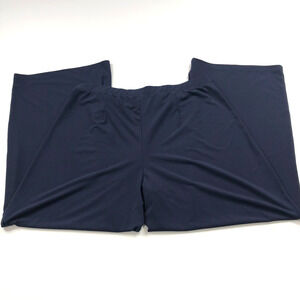 Chico's Pull On 2 US 12/14 (Fit 33W 28L) High Rise Wide Leg Pant Blue